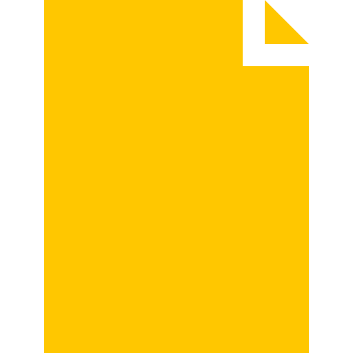 Symbole de fichier et de document jaune (icône png)
