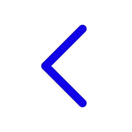 Symbole flèche gauche (symbole png) bleu
