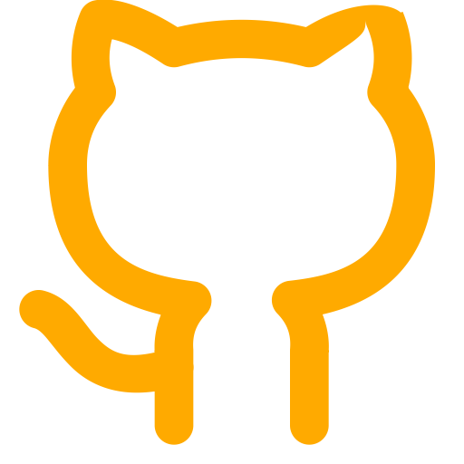 Symbole Github (icône du logo png) jaune