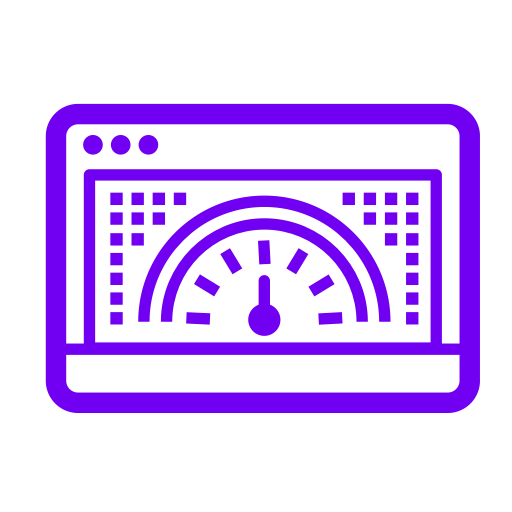 Symbole du panneau de commande (icône png) violet