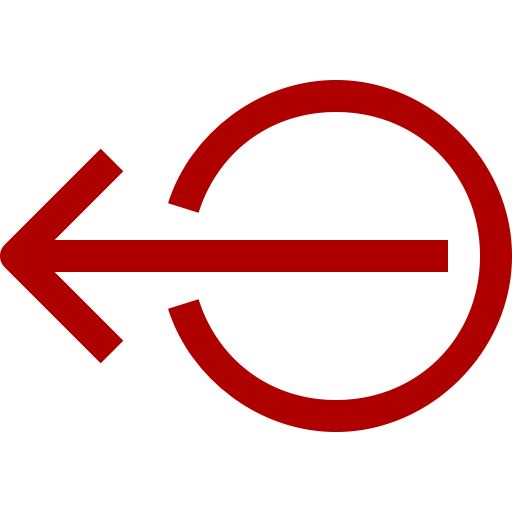 Symbole rouge de déconnexion / déconnexion (symbole png)