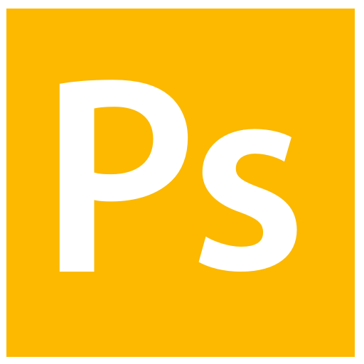 Icône Photoshop (symbole png) jaune