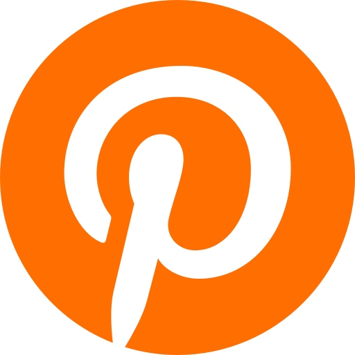 Logo Pinterest (icône et symbole png) orange