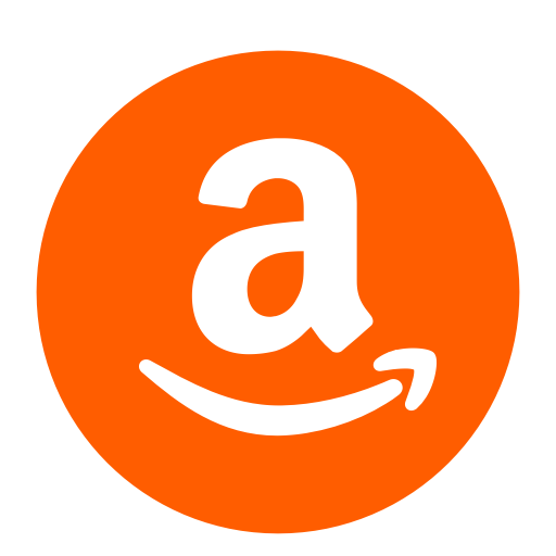 Icône Amazon (symbole logo png) orange