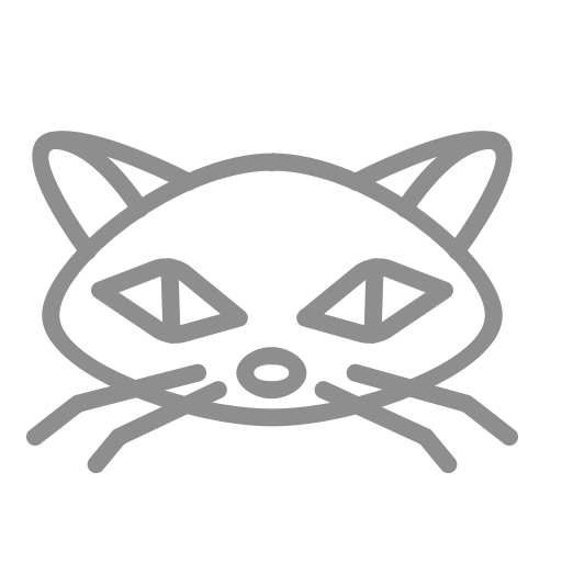 Icône de chat gris (symbole png)