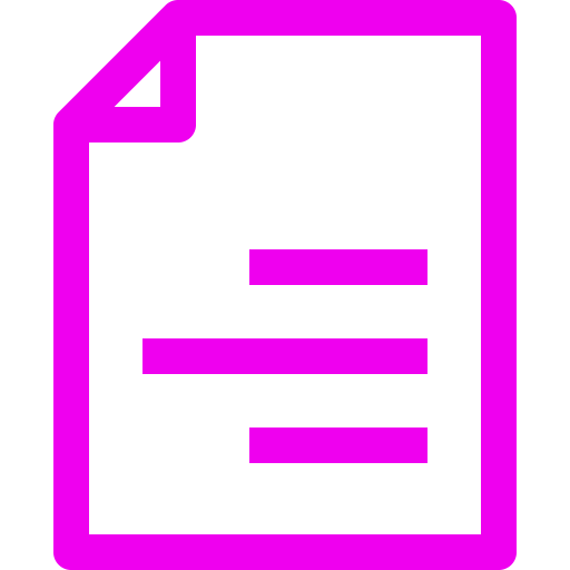 Icône de document (symbole png) rose