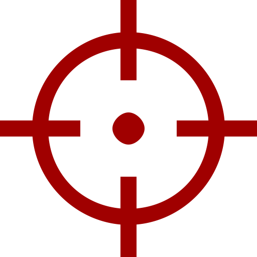 Symbole de cible rouge (icône png)
