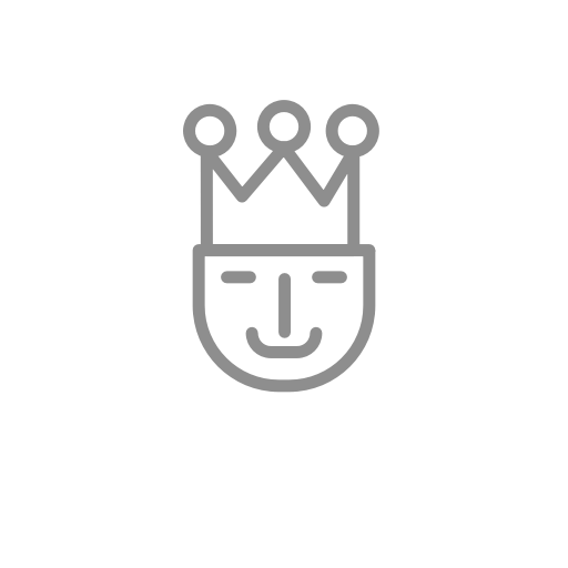 Symbole du roi (icône png) gris