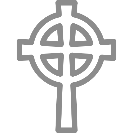 Icône de croix grise (symbole png)