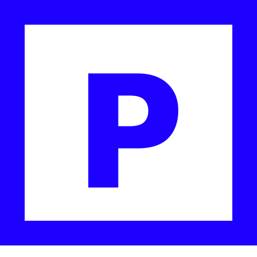 Icône Powerpoint (symbole png) bleue