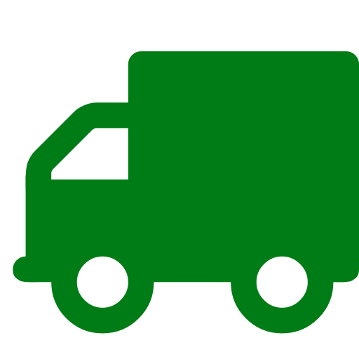 Icône de camion et de livraison (symbole png) vert