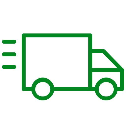 Icône de camion, d'expédition et de livraison (symbole png) vert