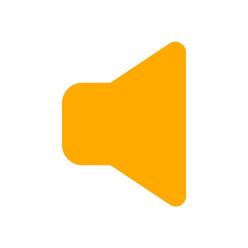 Icône haut-parleur et son (symbole png) jaune