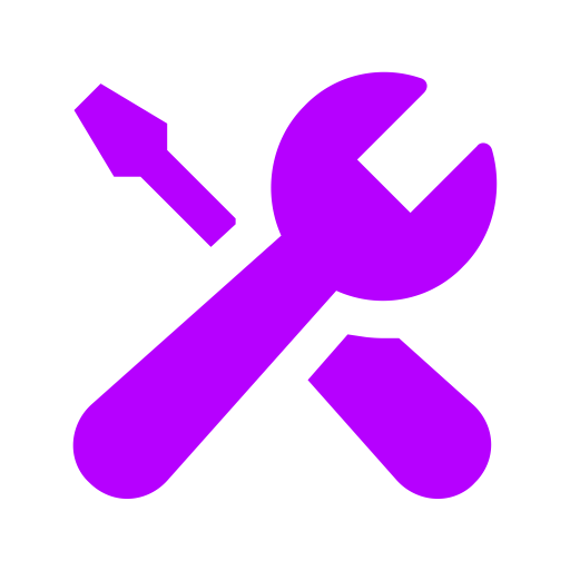 Icône de service violette (symbole png)