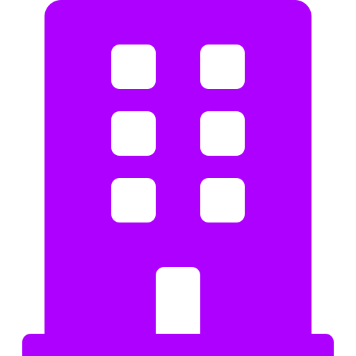 Icône de bâtiment (symbole png) violet