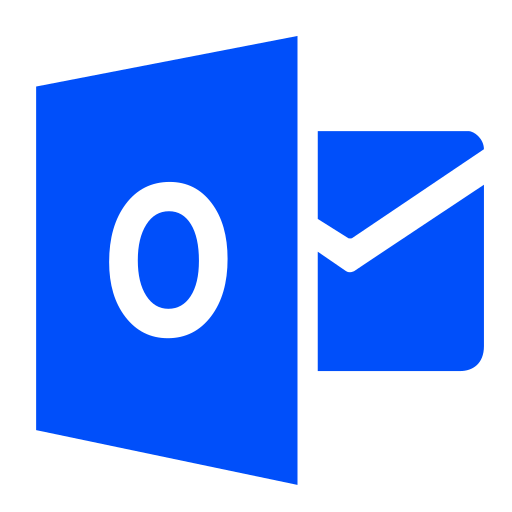 Icône Outlook (symbole PNG) bleue