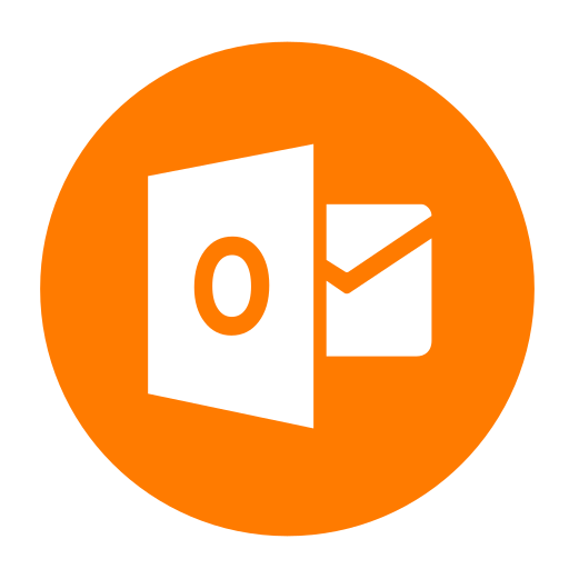 Logo Outlook (symbole PNG) orange