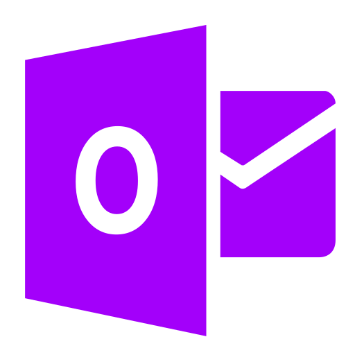 Icône Outlook (symbole PNG) violet