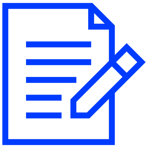 Icône d'annotation (symbole png) bleu