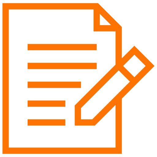 Icône d'annotation (symbole png) orange