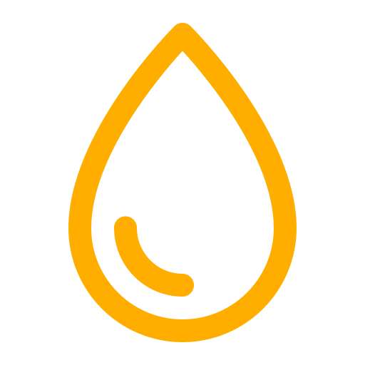 Icône d'eau jaune (symbole png)