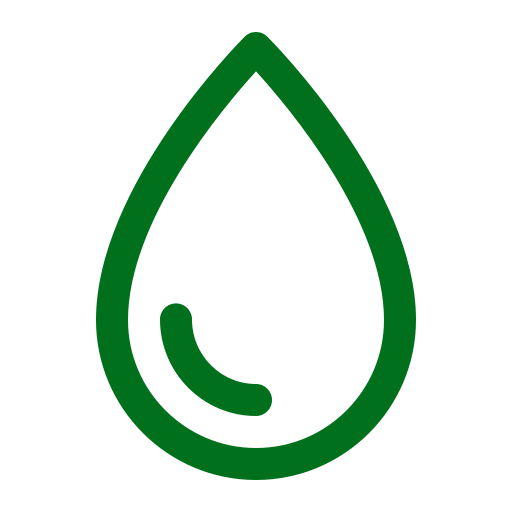 Icône de l'eau (symbole png) vert