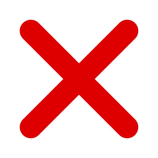 Icône de fermeture et X rouge (symbole png)