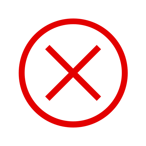Icône de fermeture et X rouge (symbole png)