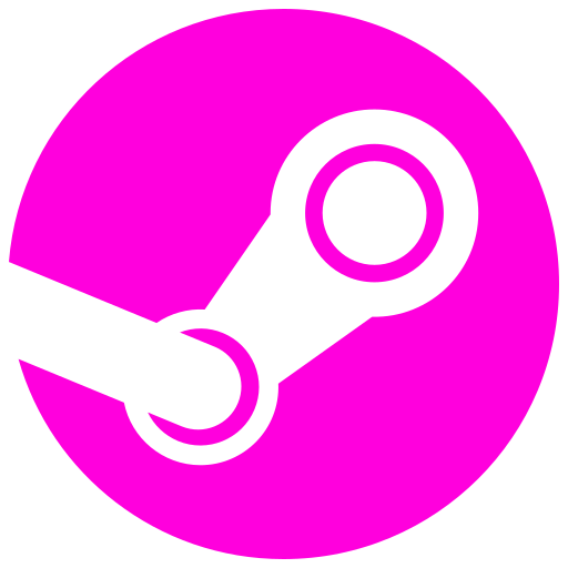 Icône Steam (Symbole et Logo PNG) rose