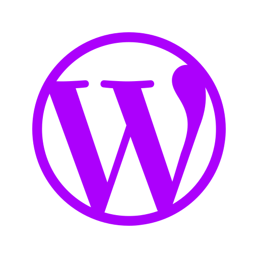 Icône Wordpress (Logo, Symbole et Favicon) violet