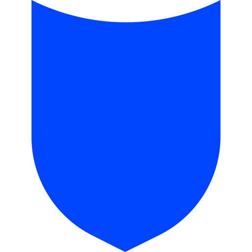 Icône de bouclier (symbole png) bleu