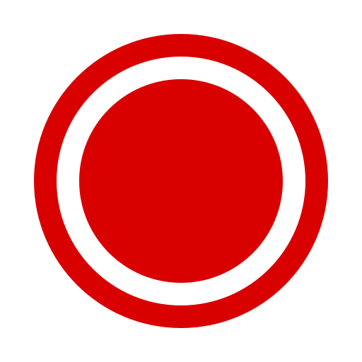 Icône du bouton en ligne (symbole png) Rouge