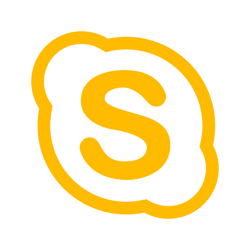 Icône Skype (symbole et logo png) jaune