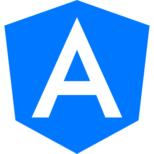 Icône angulaire (logo et symbole png) bleu
