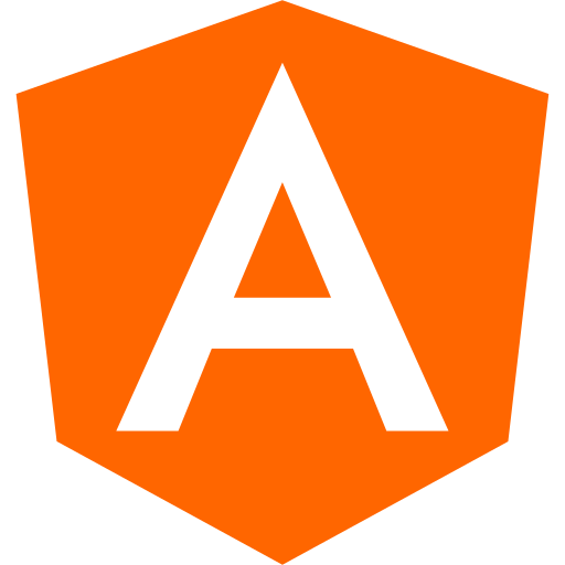 Icône angulaire (logo et symbole png) orange