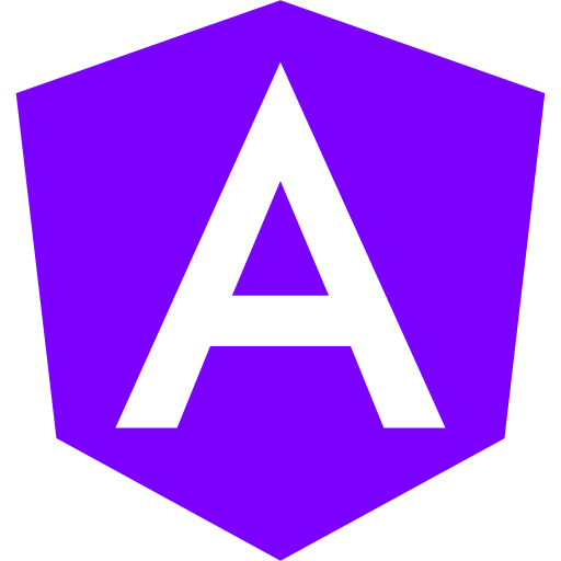 Icône angulaire (logo et symbole png) violet