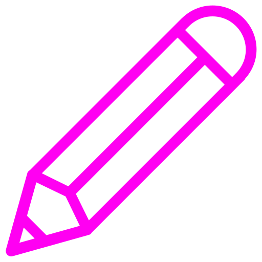 Icône crayon (symbole png) rose
