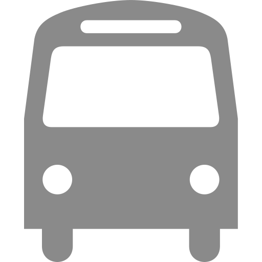 Icône de bus (symbole png) grise