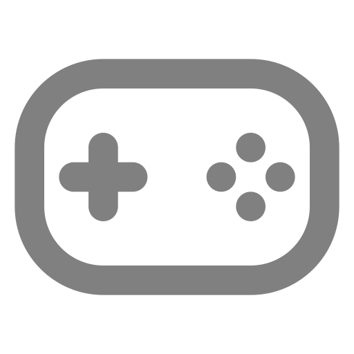Icône jeux et jeux vidéo (symbole png) gris