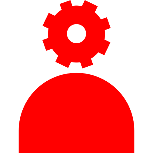 Symbole administrateur (symbole png) rouge