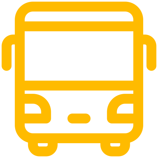 Symbole de bus jaune (icône png)