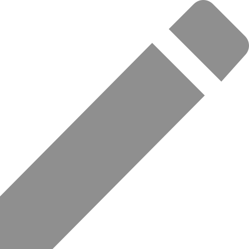 Symbole crayon (icône png) gris