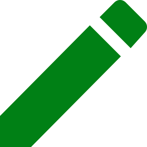 Symbole crayon (icône png) vert