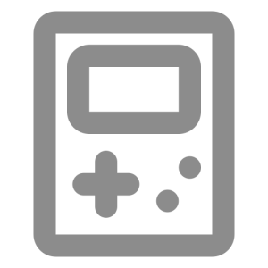 Games and video games symbol (png icon) gray