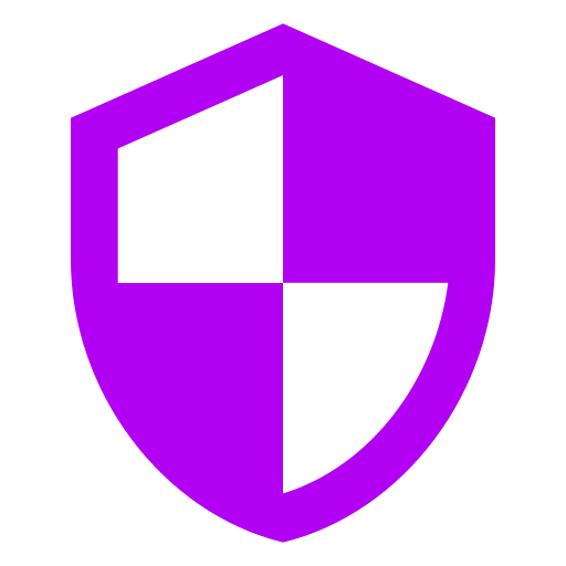 Icône de sécurité violette (symbole png)