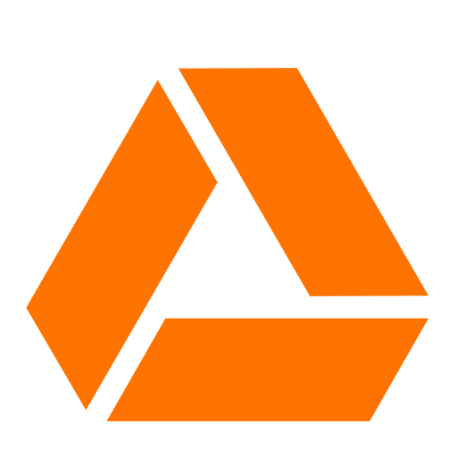Icône Google Drive (symbole png) orange