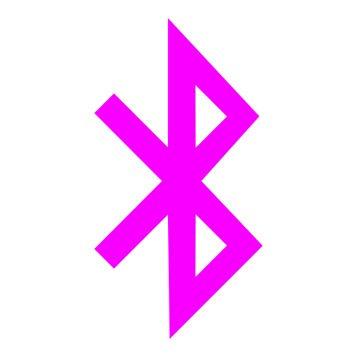 Icône Bluetooth rose (symbole png)