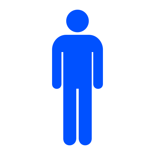 Icône Homme Homme (symbole png) Bleu